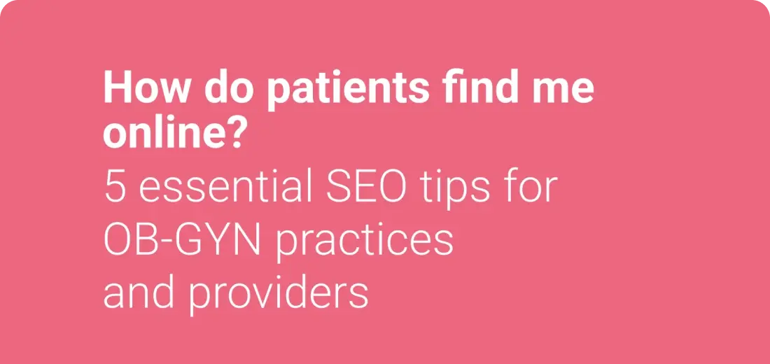 How do patients find me online?